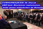 Cumhurbaşkanı Erdoğan, ABD'deki Müslüman Toplumunun Temsilcilerini Kabul Etti