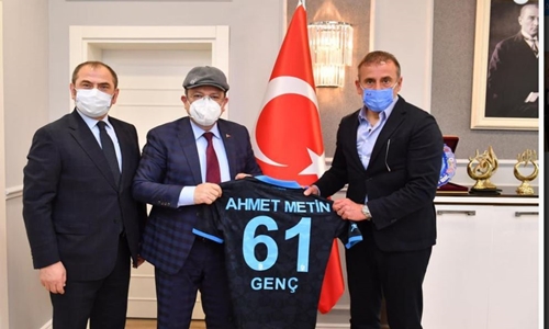 Teknik Direktörümüz Abdullah Avcı’dan Ahmet Metin Genç’e ziyaret