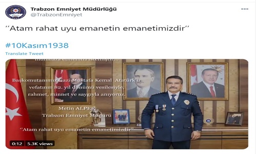 Trabzon Emniyet Müdürü Metin Alper : Emanetin Emin Ellerde Atam
