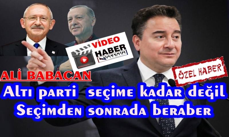 Ali Babacan ;Cumhurbaşkanlığı Seçiminde Aslında İki Aday Var ...