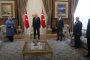 Cumhurbaşkanı Erdoğan, Aile, Çalışma ve Sosyal Hizmetler Bakanı Selçuk ve Sendika Konfederasyon Başkanlarını Kabul Etti