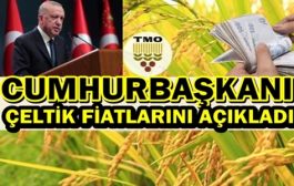 Cumhurbaşkanı  Erdoğan Çeltik Alım Fiyatlarını Açıkladı