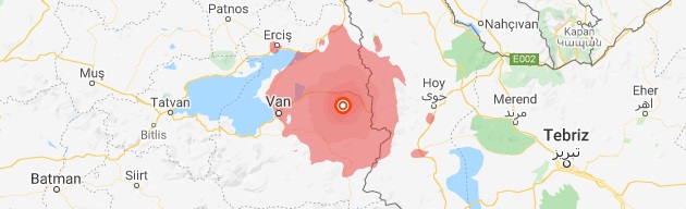 Van 5,4 Büyüklüğünde Depremle Sallandı