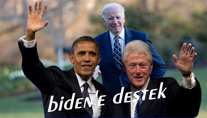 Biden,New York’ta Obama ve Clinton ile Birlikte